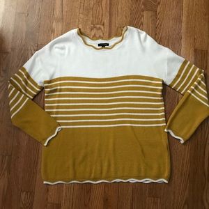 EUC Scalloped Mustard Sweater